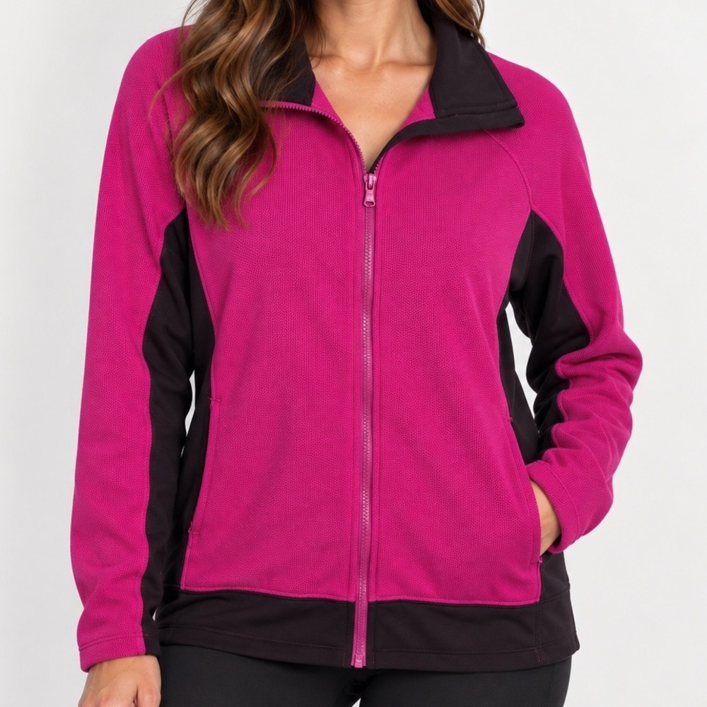 Under Armour Women's XL Pink Full Zip Athletic Jacket Running Workout